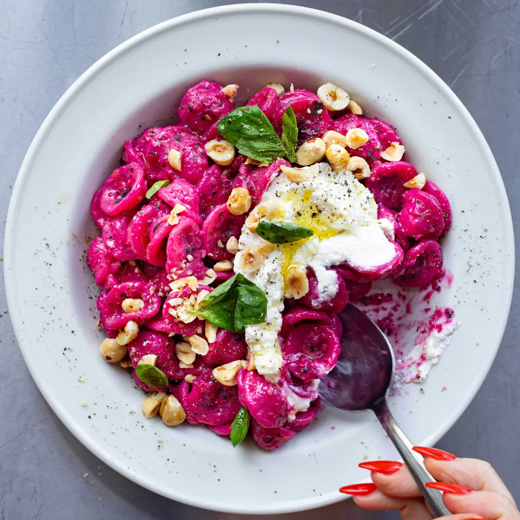 Hazelnut & Beetroot Pasta