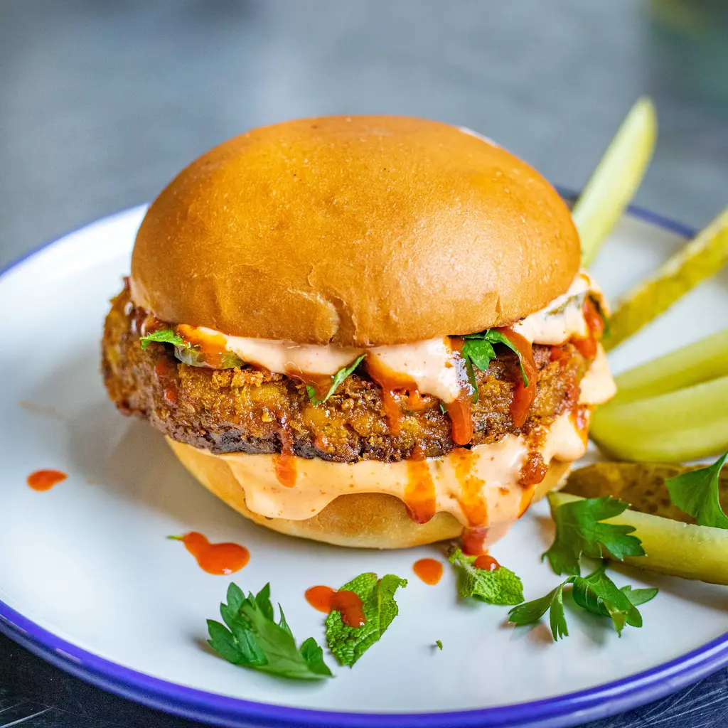 Bimini's Spiced Chickpea Burger