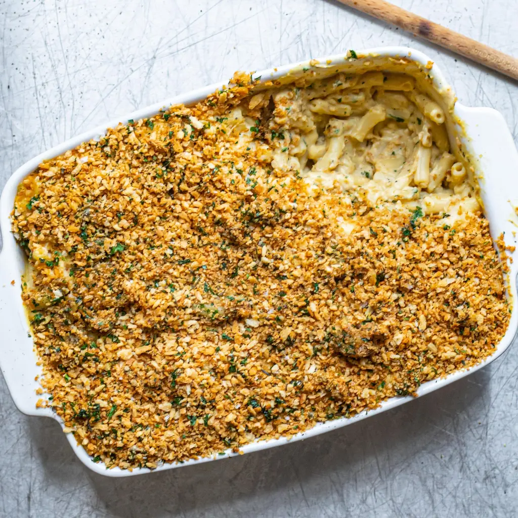 Cauliflower & Cashew Macaroni Bake