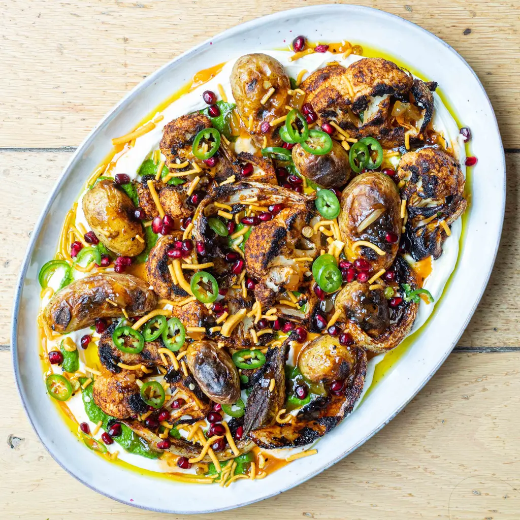 Chaat-Inspired Charred Cauliflower Salad