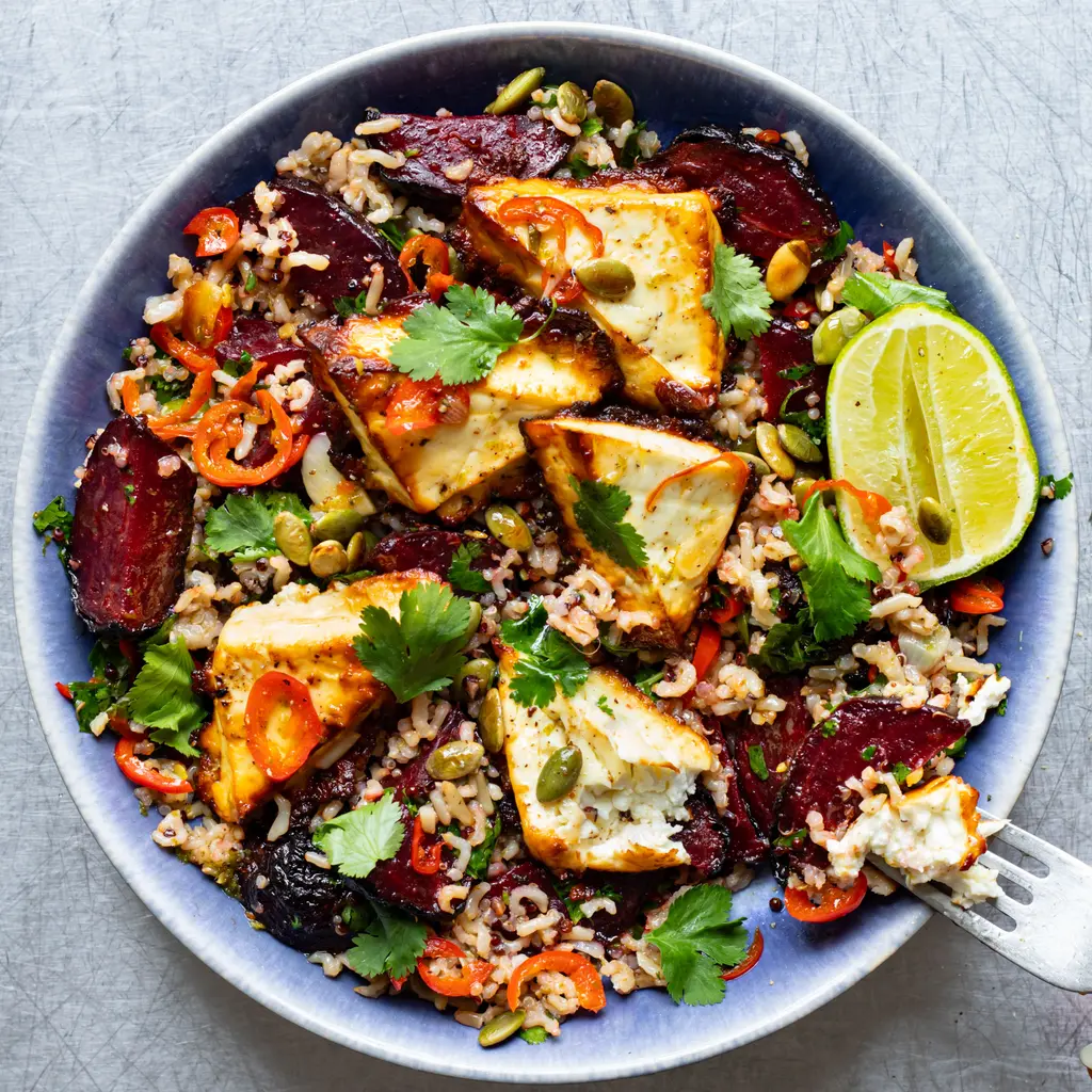 Charred Feta & Beetroot Salad