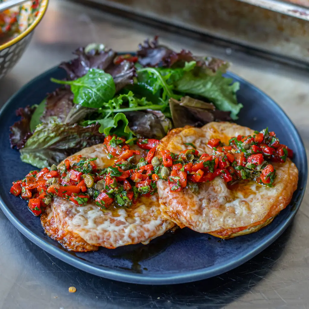 Cheesy 'Nduja & Celeriac Steaks