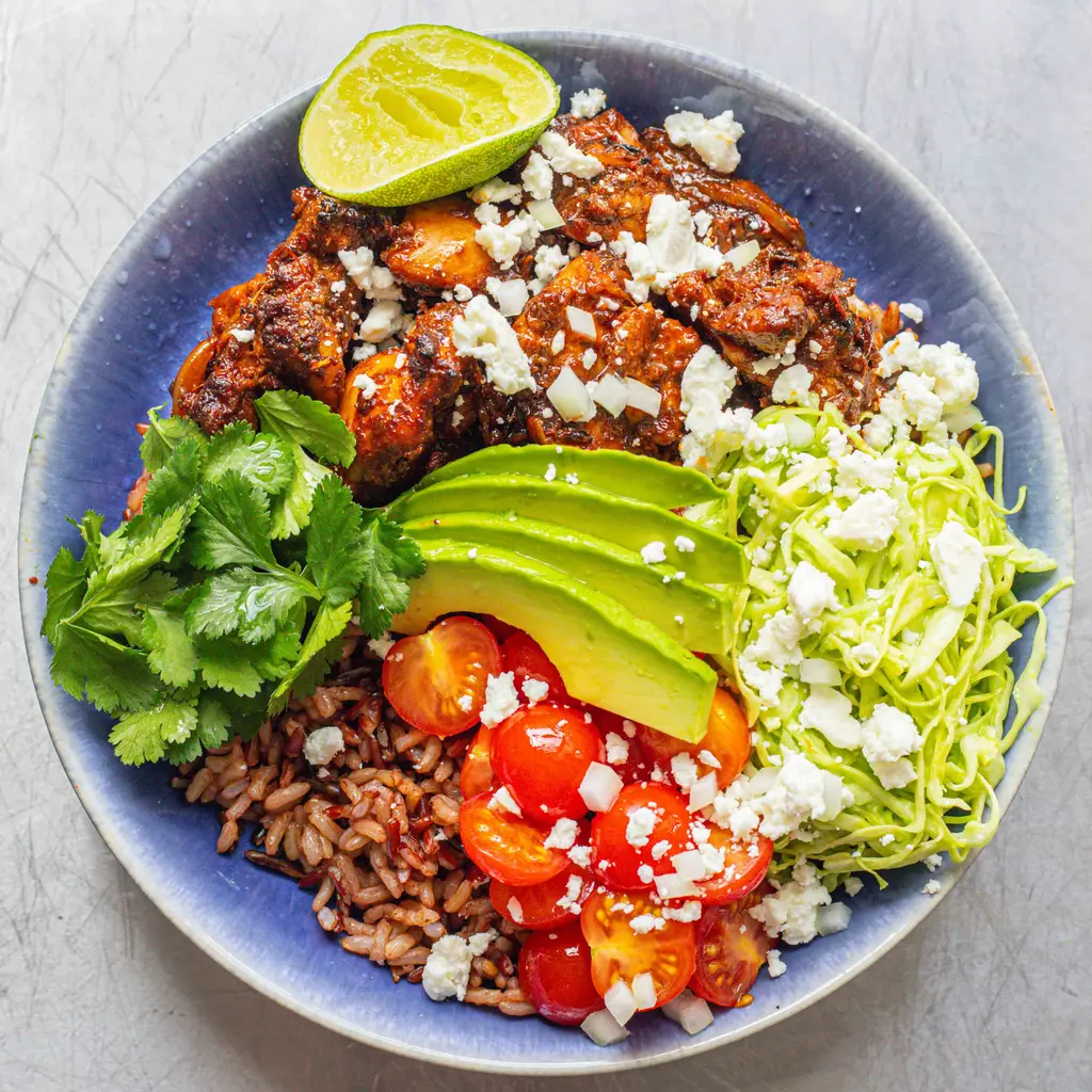Chicken & Red Rice Burrito Bowl