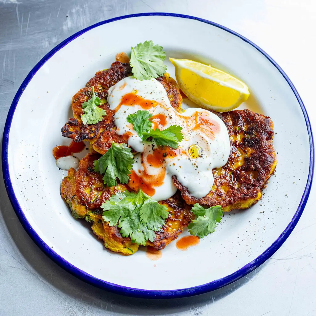 Courgette, Chickpea & Feta Fritters