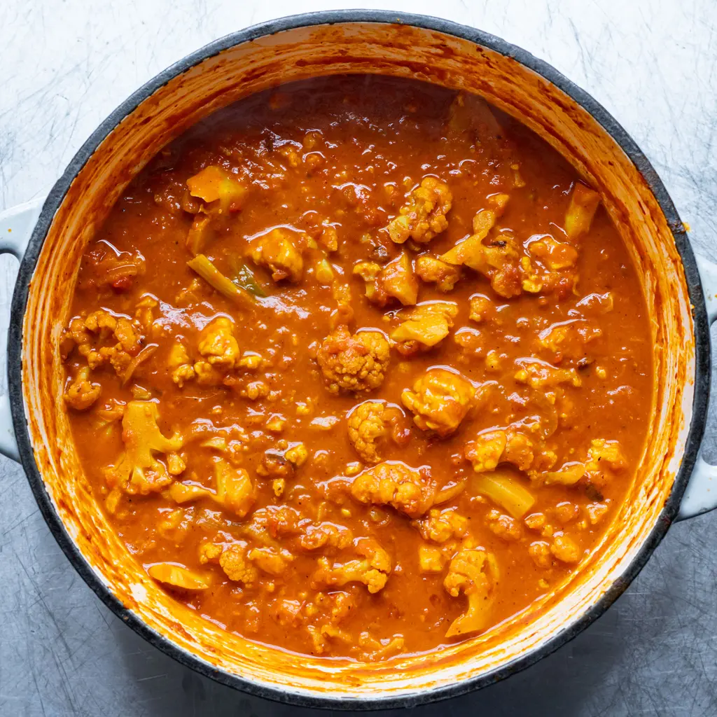 Creamy Cauli & Halloumi Curry