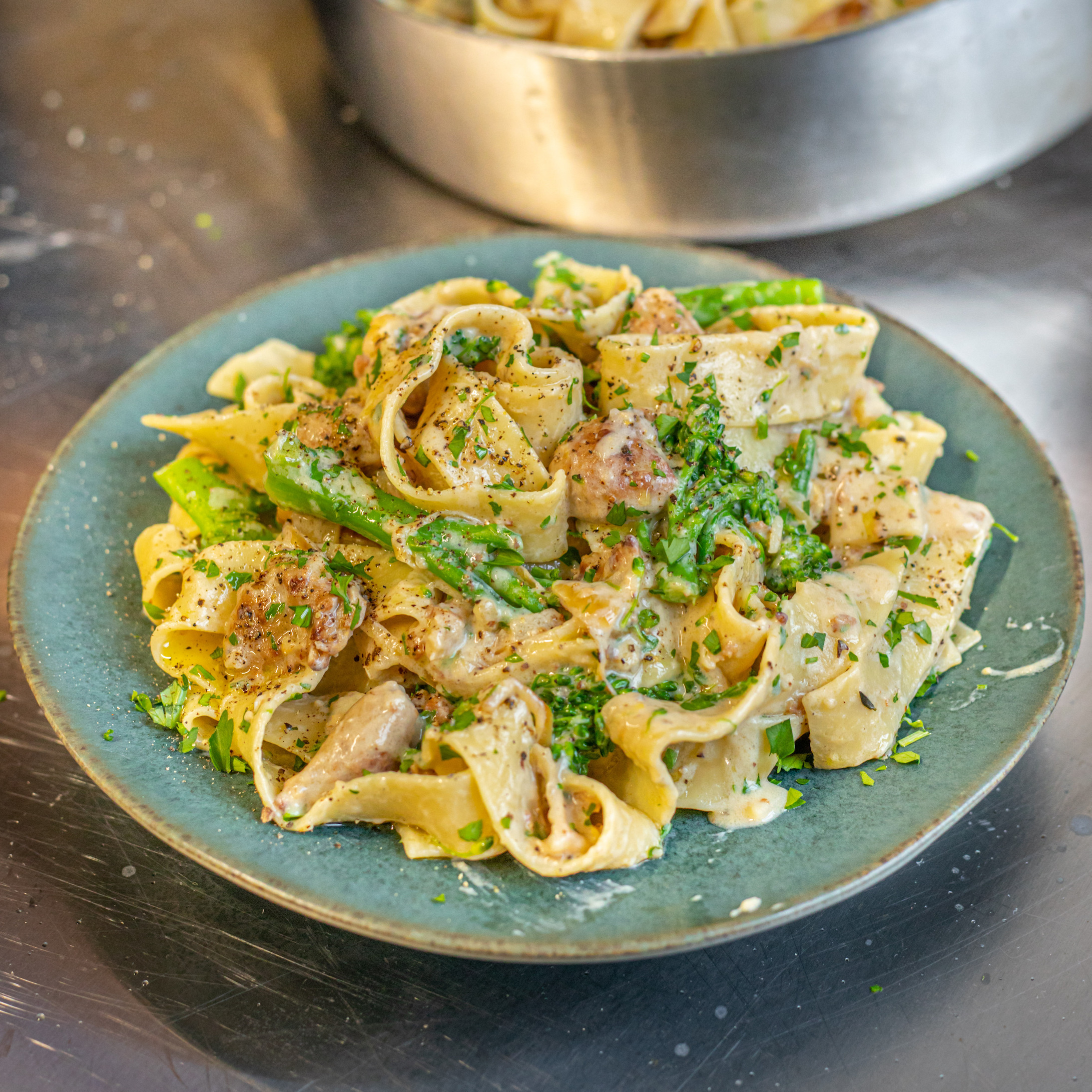 Creamy Quorn Sausage and Broccoli Pasta