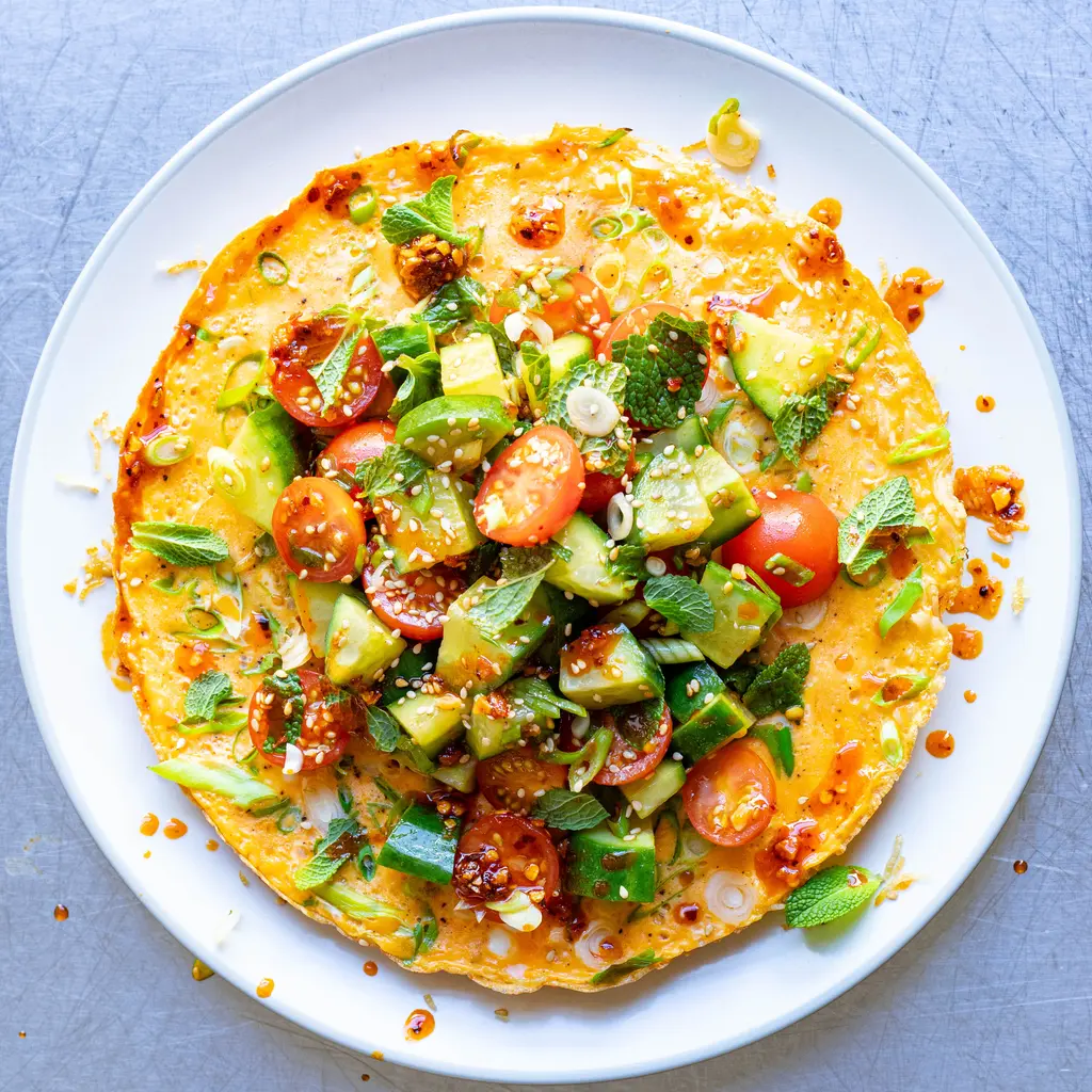 Crispy Rice Omelette