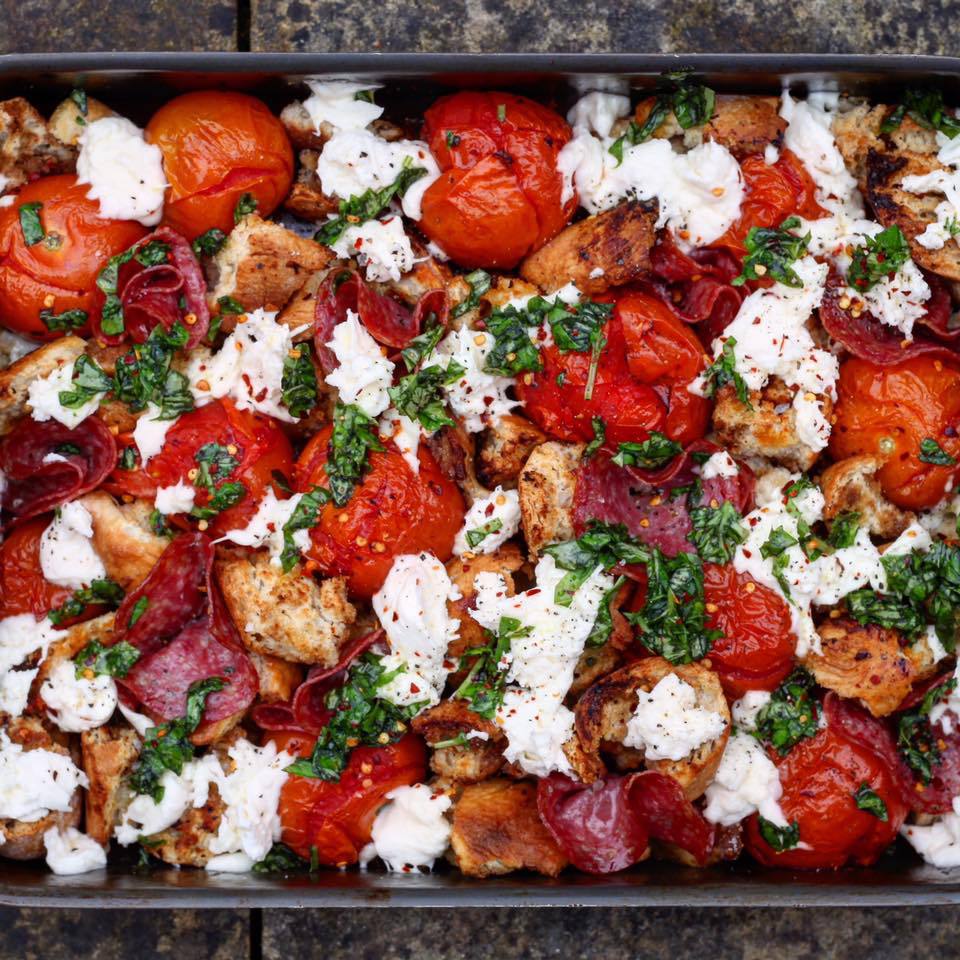 Deconstructed Salami Pizza