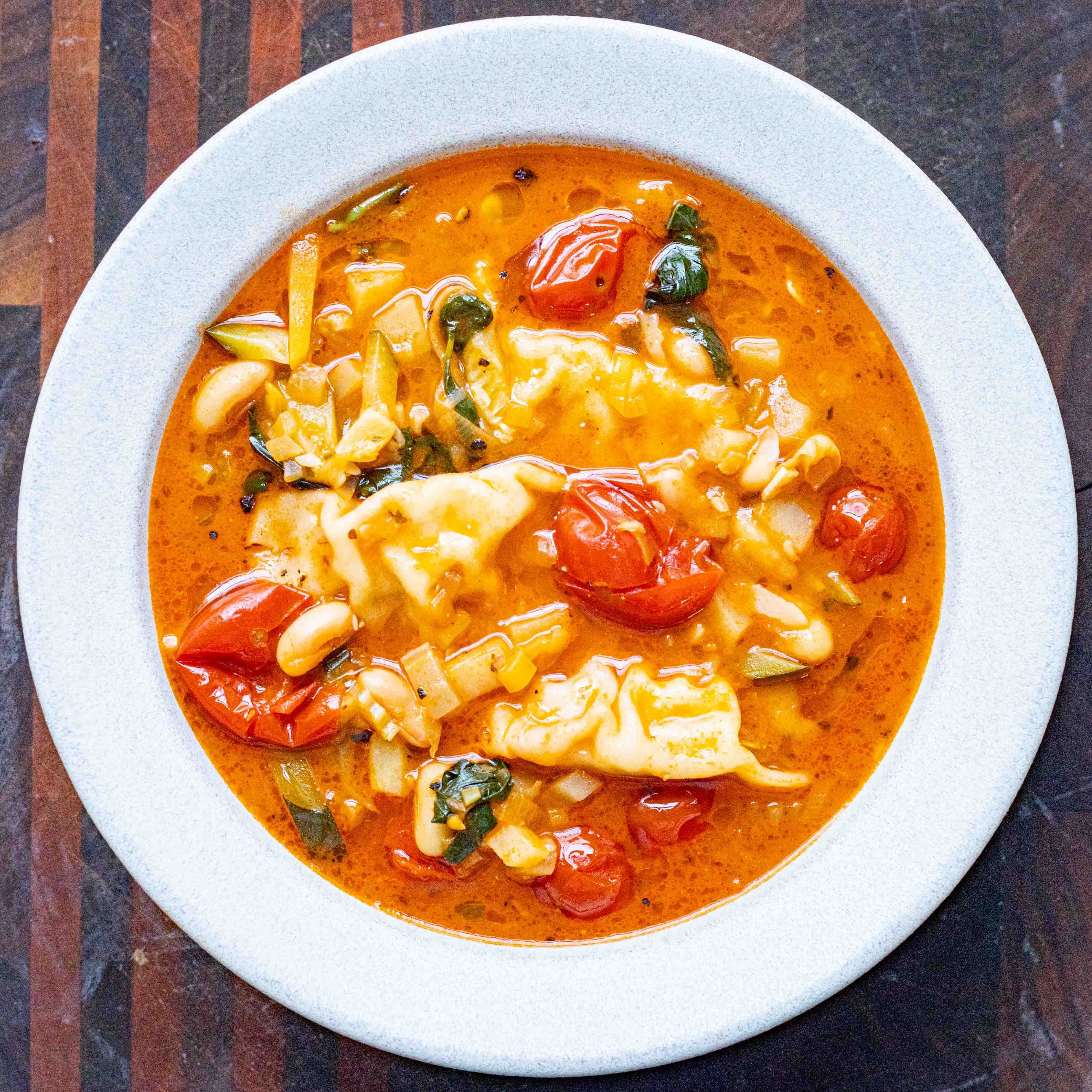 Dumpling Minestrone Soup