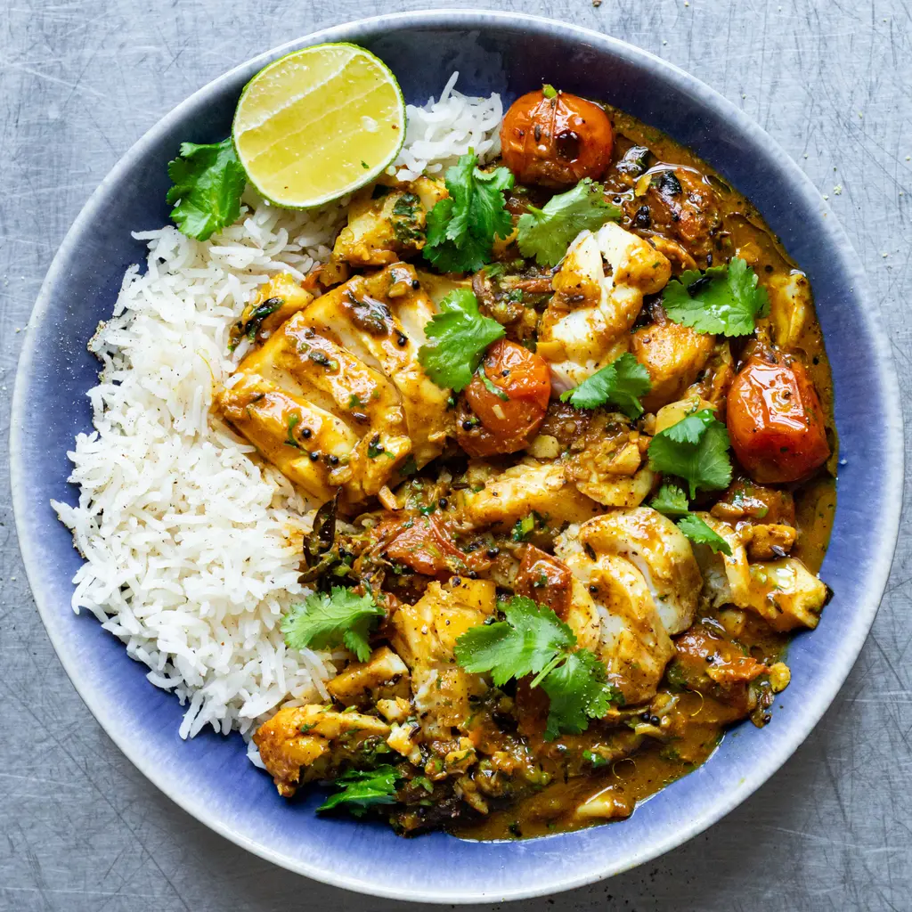 Garlicky Fish Curry