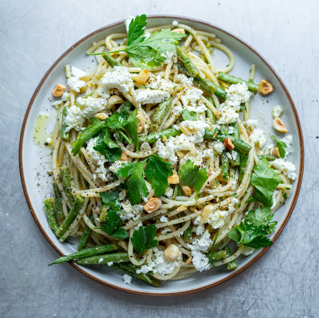 Green Bean & Feta Pasta