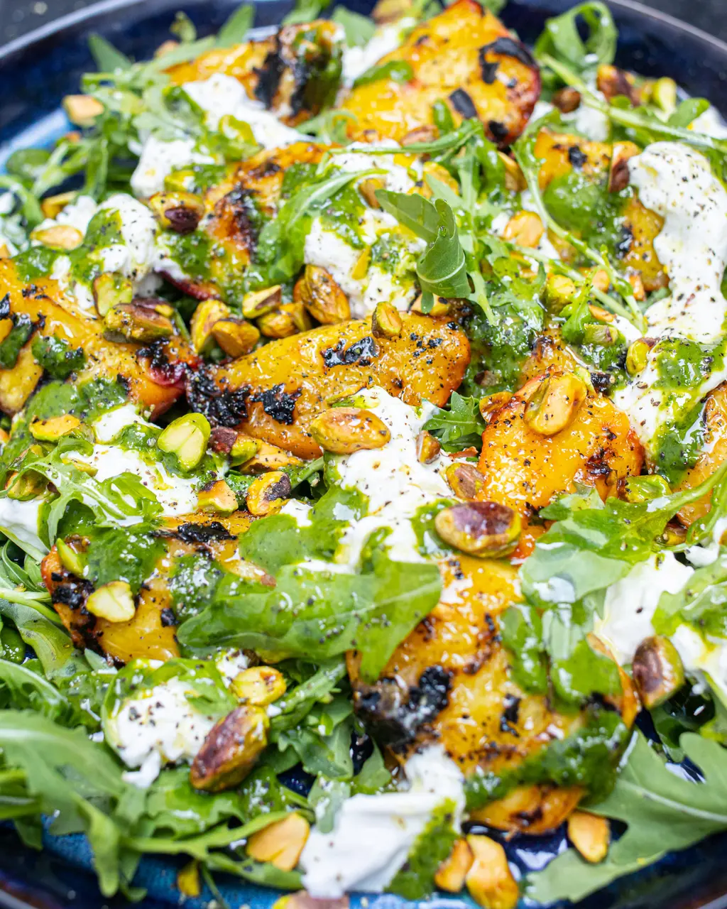 Grilled Peach and Burrata Salad