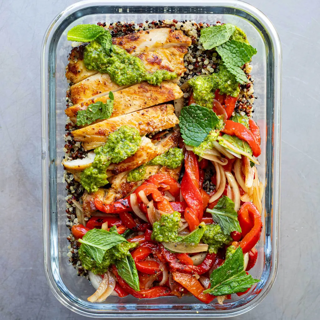 Herby Chicken, Pepper & Quinoa Salad