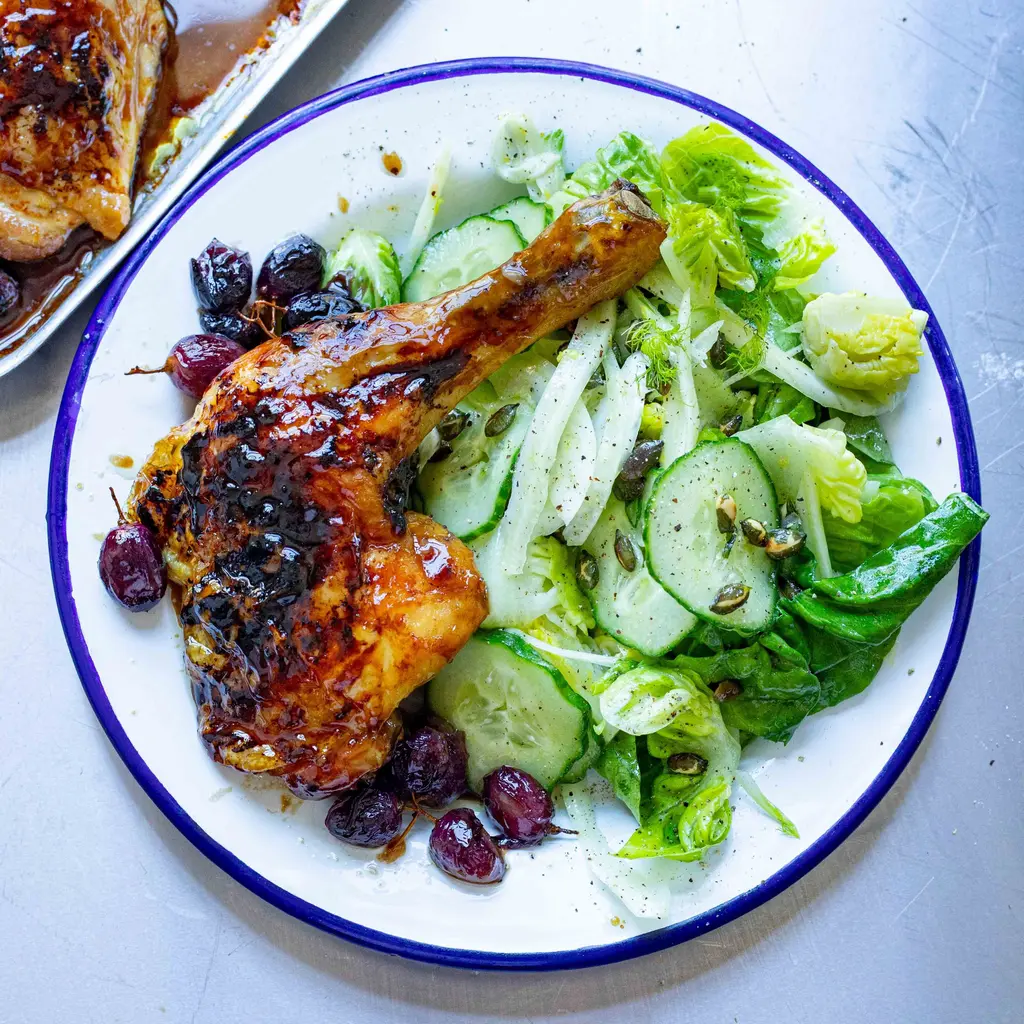 Honey & Mustard Roasted Chicken Legs