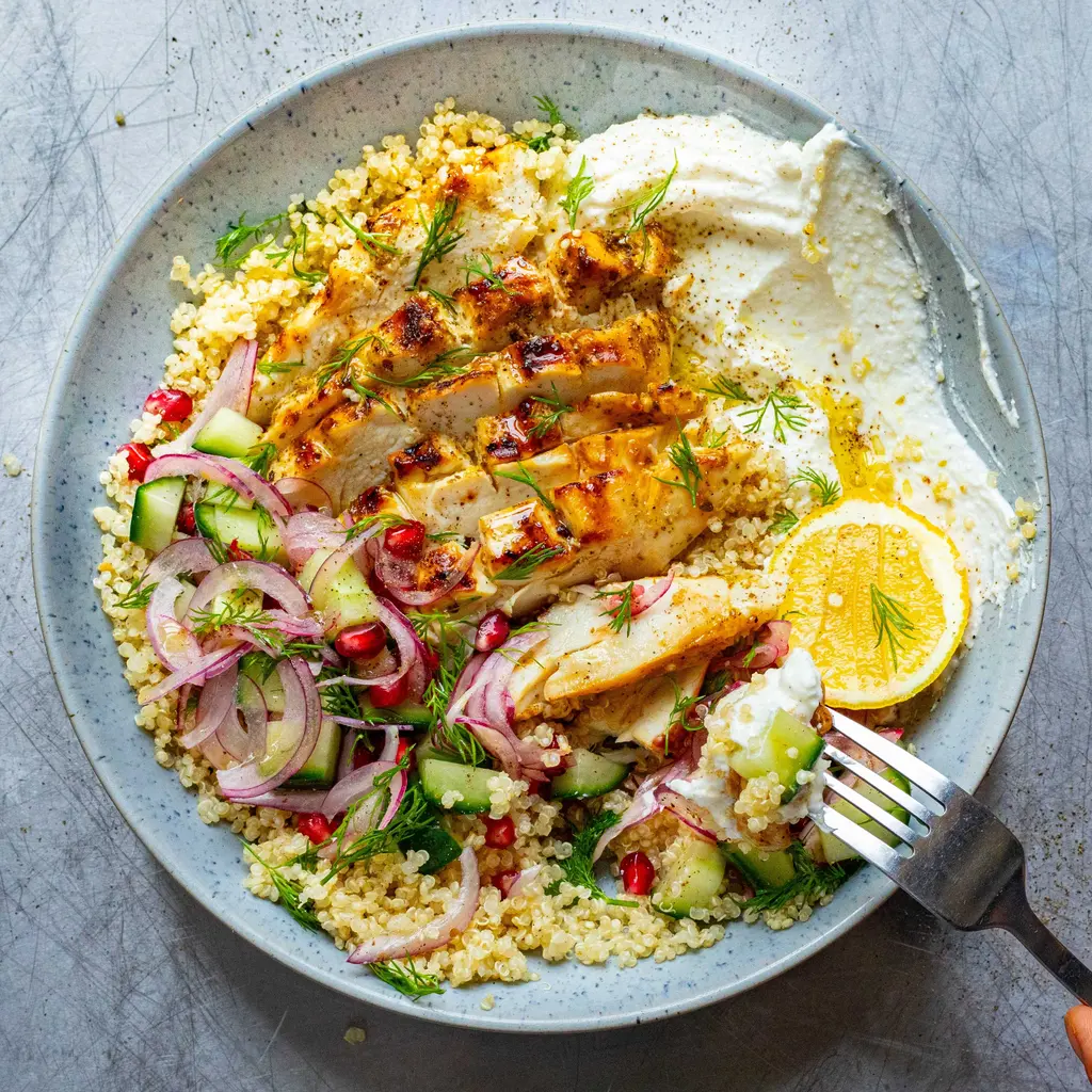 Lemon Chicken Quinoa Bowl