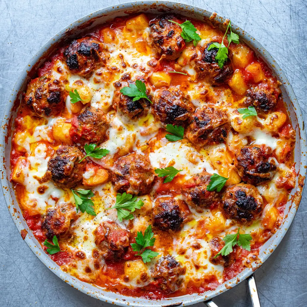 Meatball Gnocchi Bake
