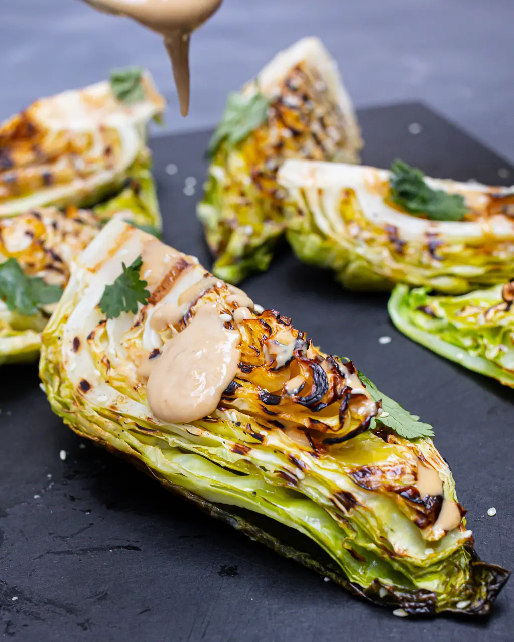 Miso Grilled Cabbage