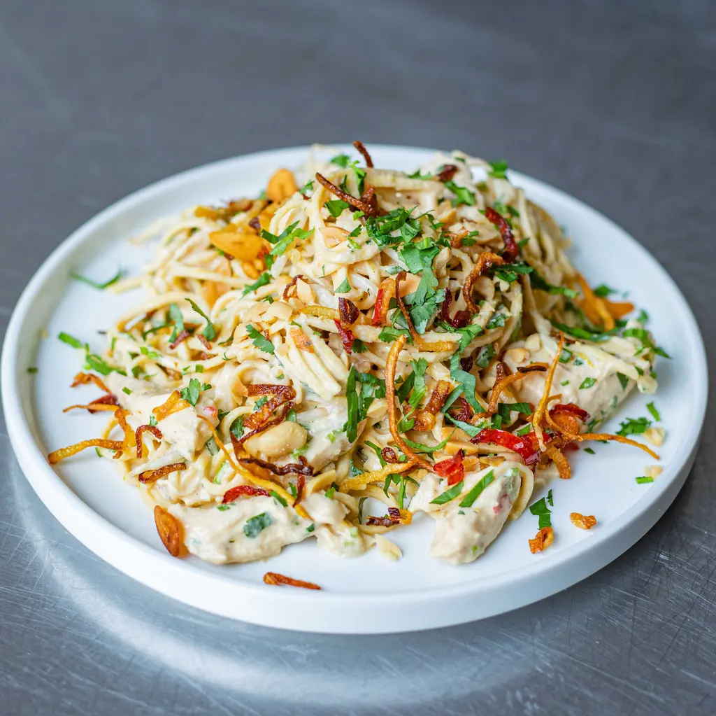 Peanut Chicken Noodle Salad