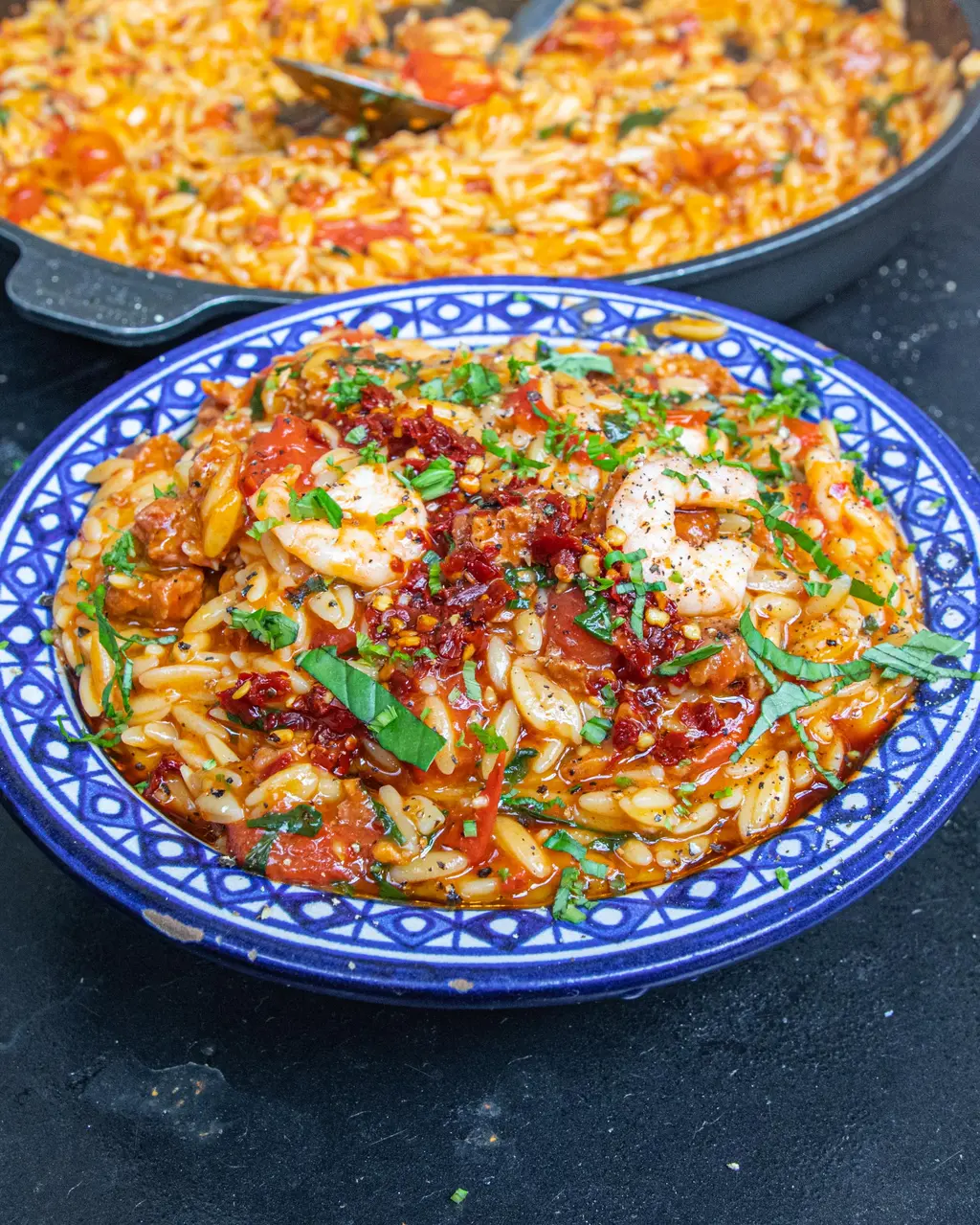 Prawn and Chorizo Orzo