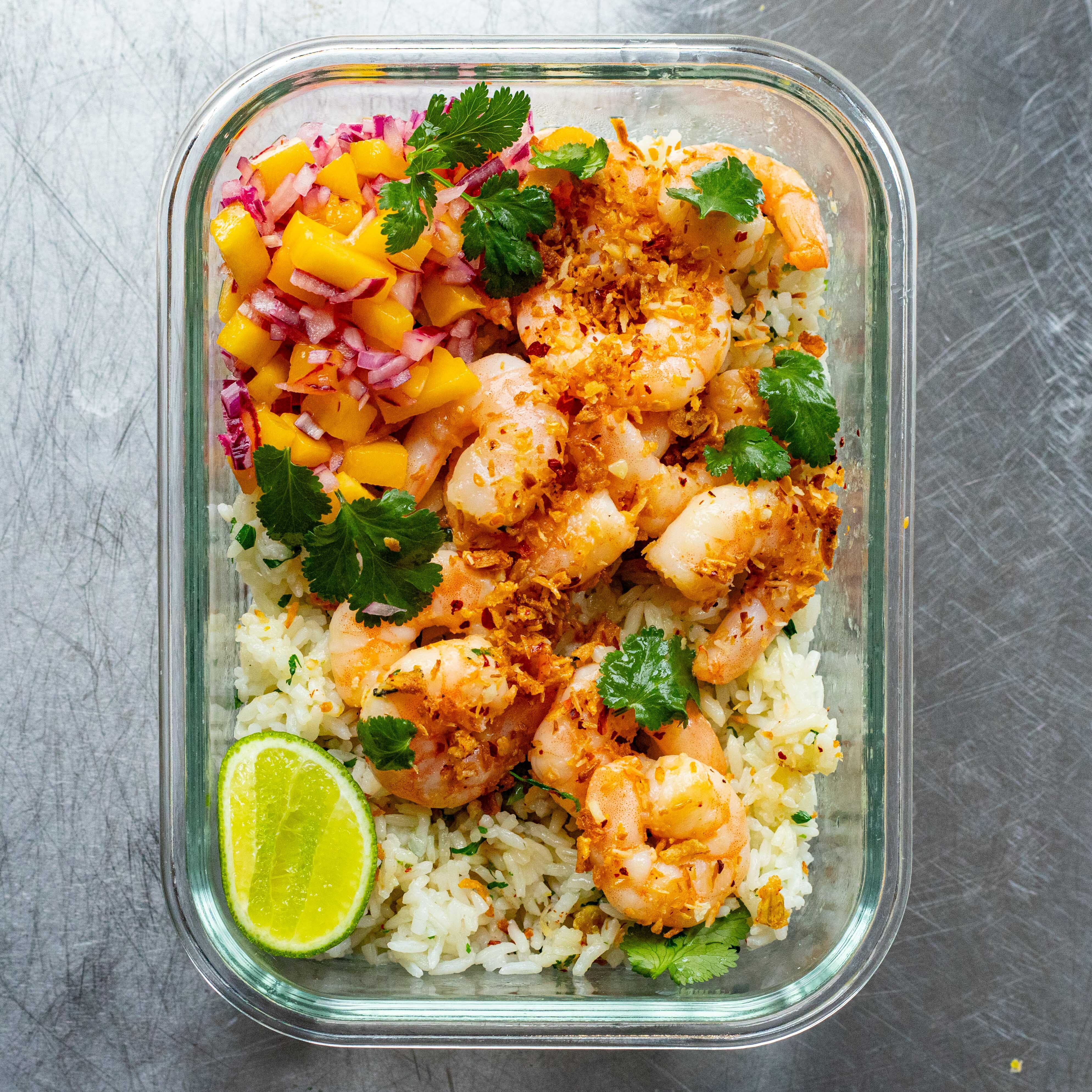 Prawn & Mango Coconut Bowl