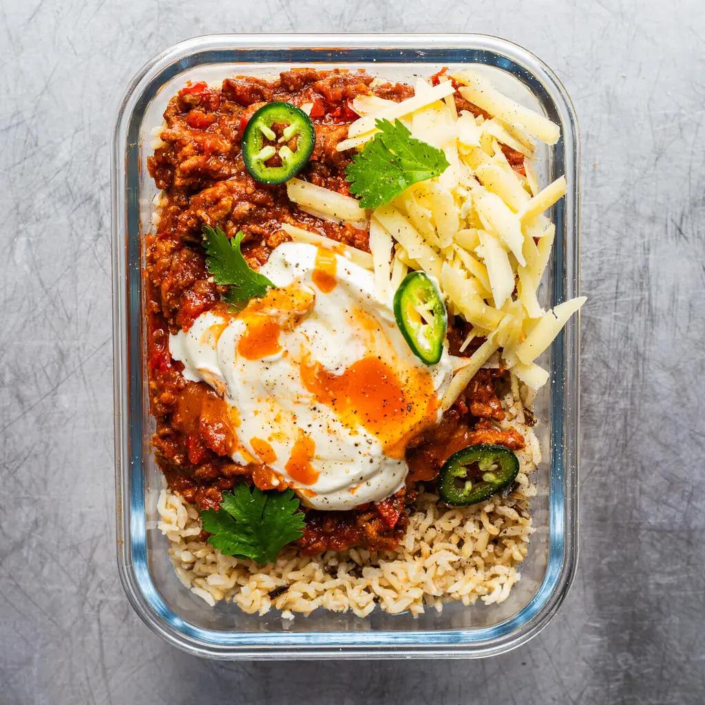 Quick Beef Chilli with Peppers and Onions
