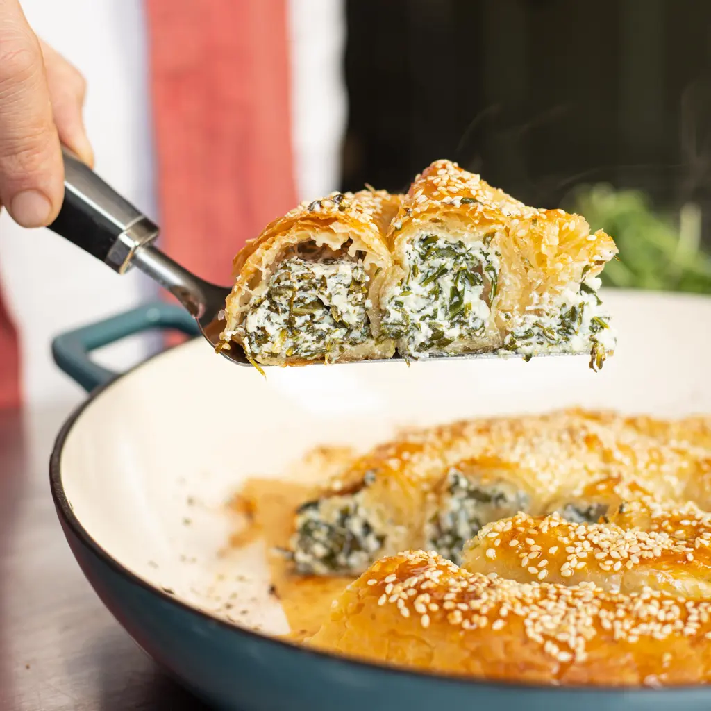 Rocket & Ricotta Filo Pie