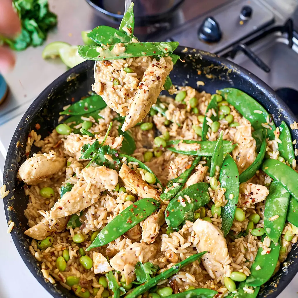 Satay Chicken Rice Bowls