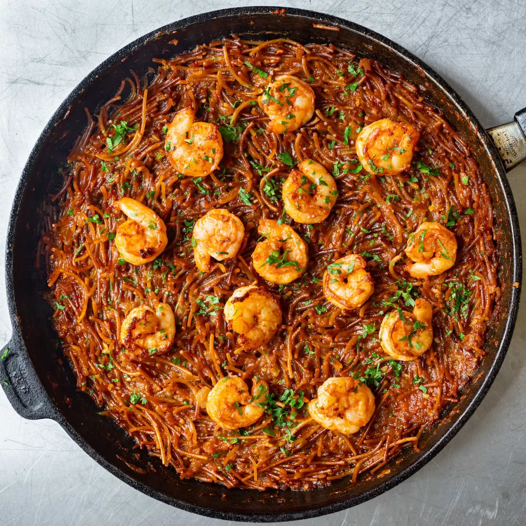 Smoky Prawn & Paprika Fidueá