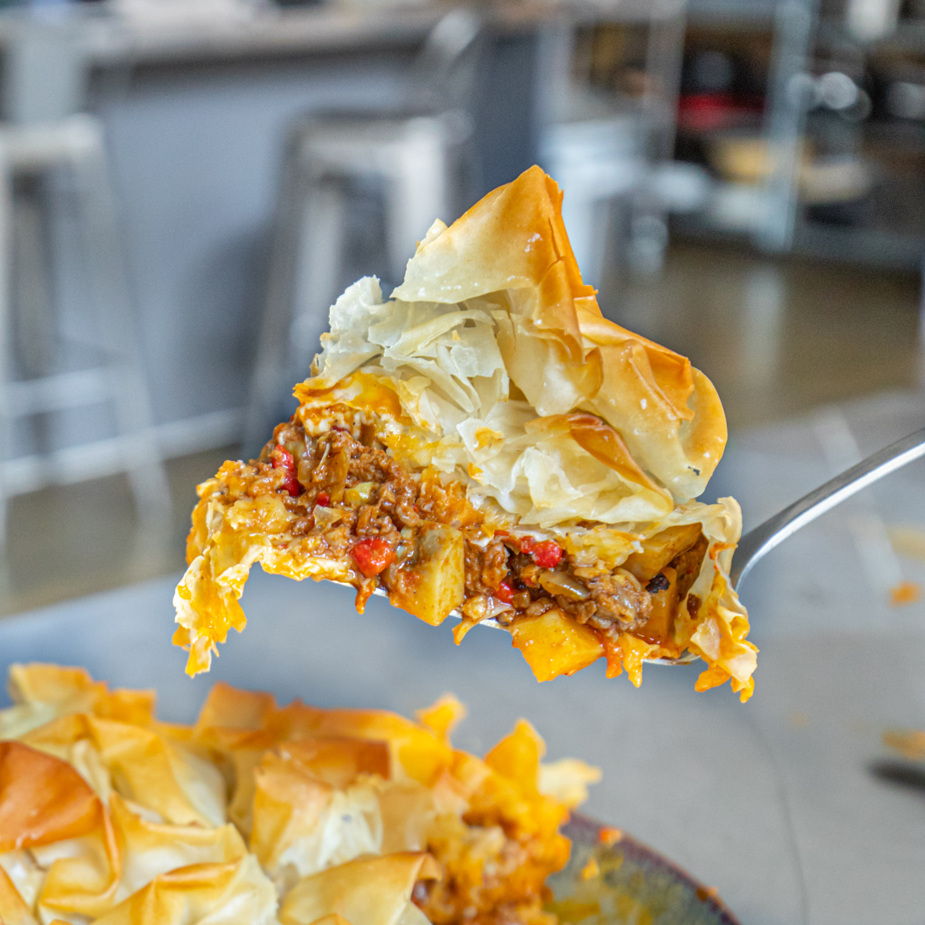 Spiced Lamb & Filo Pie