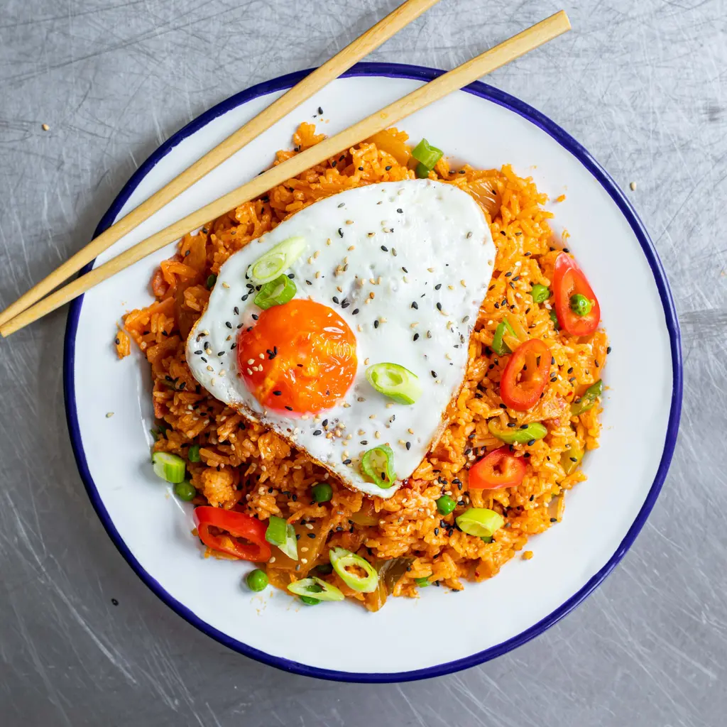 Spicy Bacon & Kimchi Fried Rice