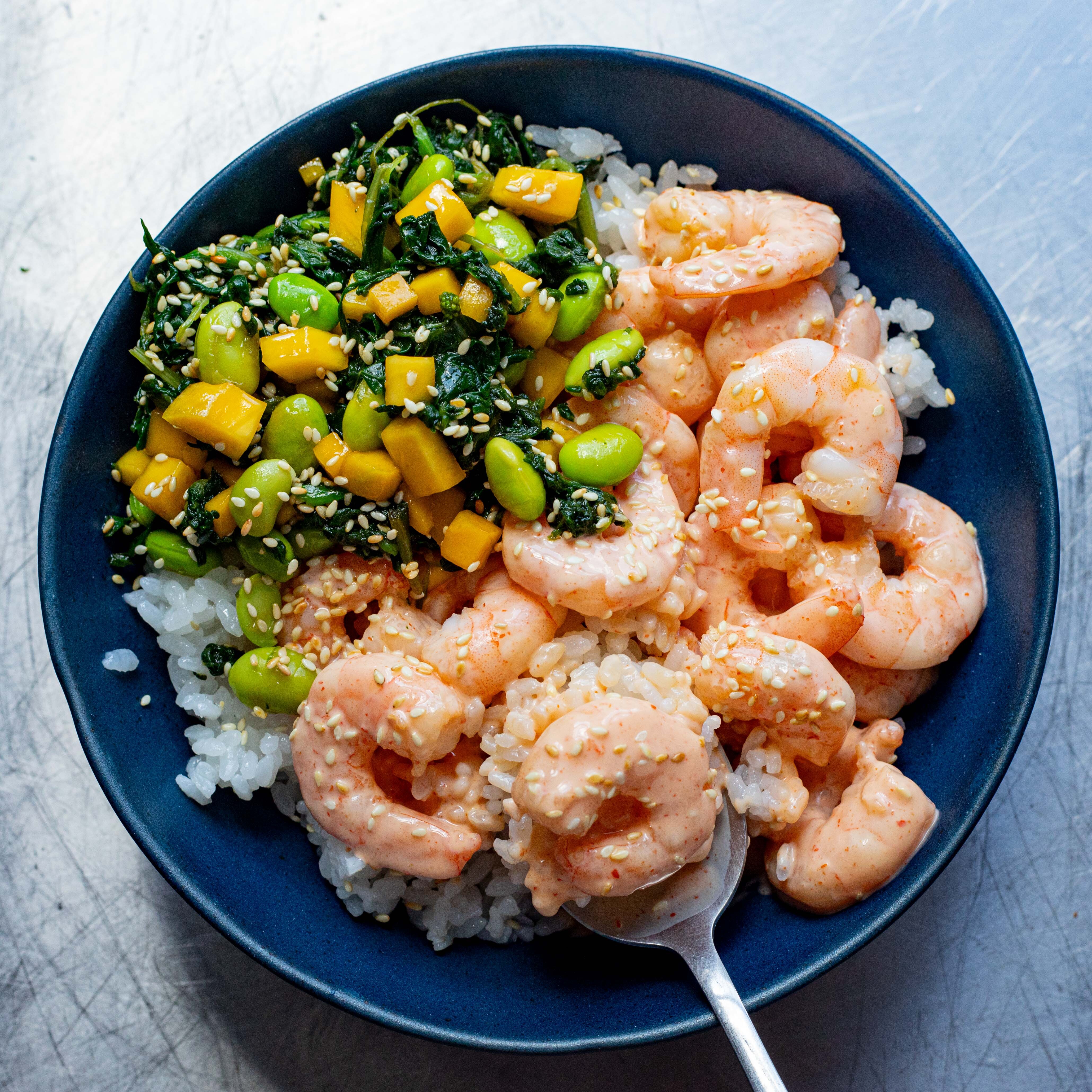 Spicy Prawn Rice Bowl