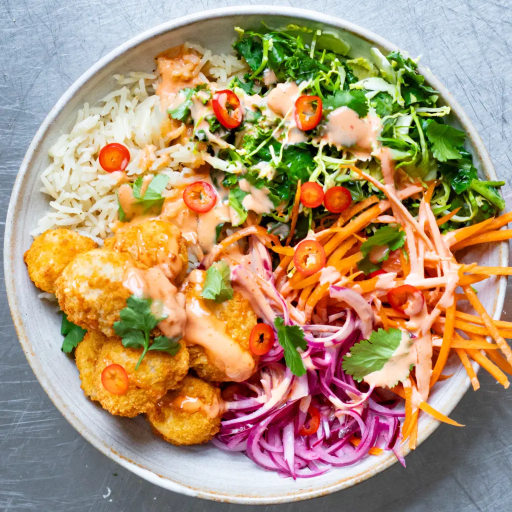 Spicy Scampi Rice Bowl