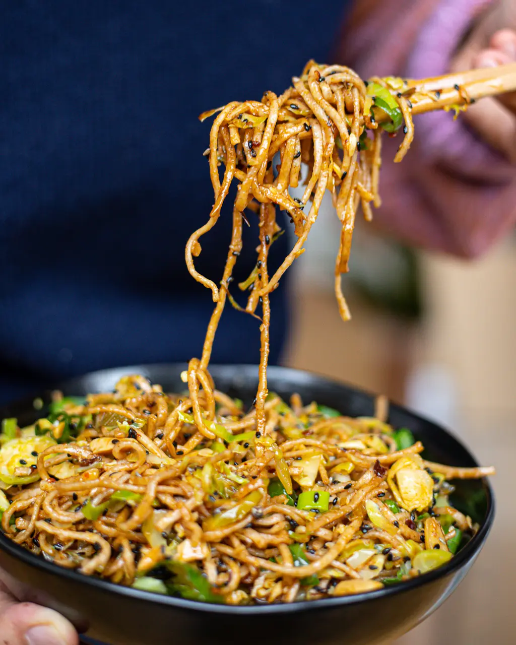 Sprout & Chilli Peanut Noodles