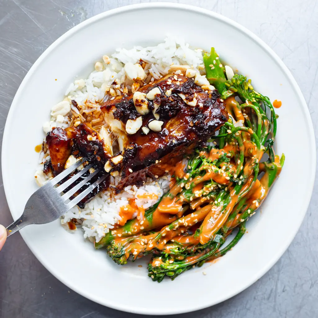 Sweet Soy Cod with Sriracha Broccoli